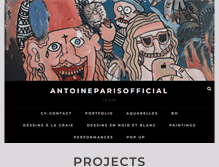 Tablet Screenshot of antoineparis.com